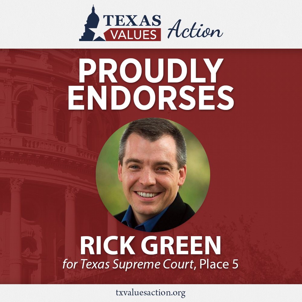 Rick Green endorsement graphic