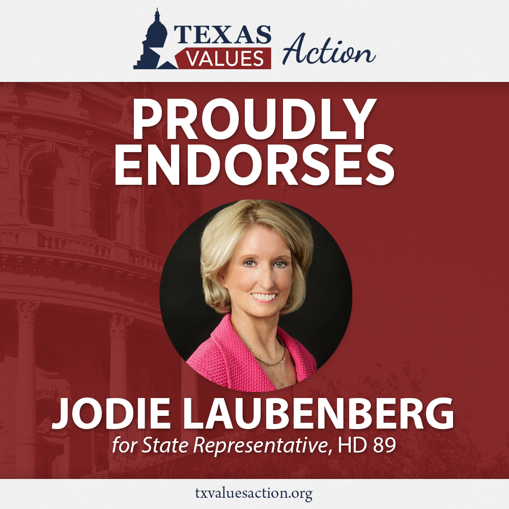 Jodie Laubenberg endorsement graphic