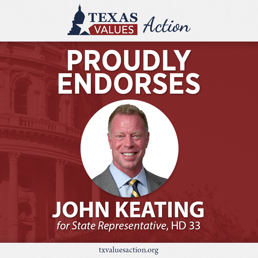 Keating endorsement graphic