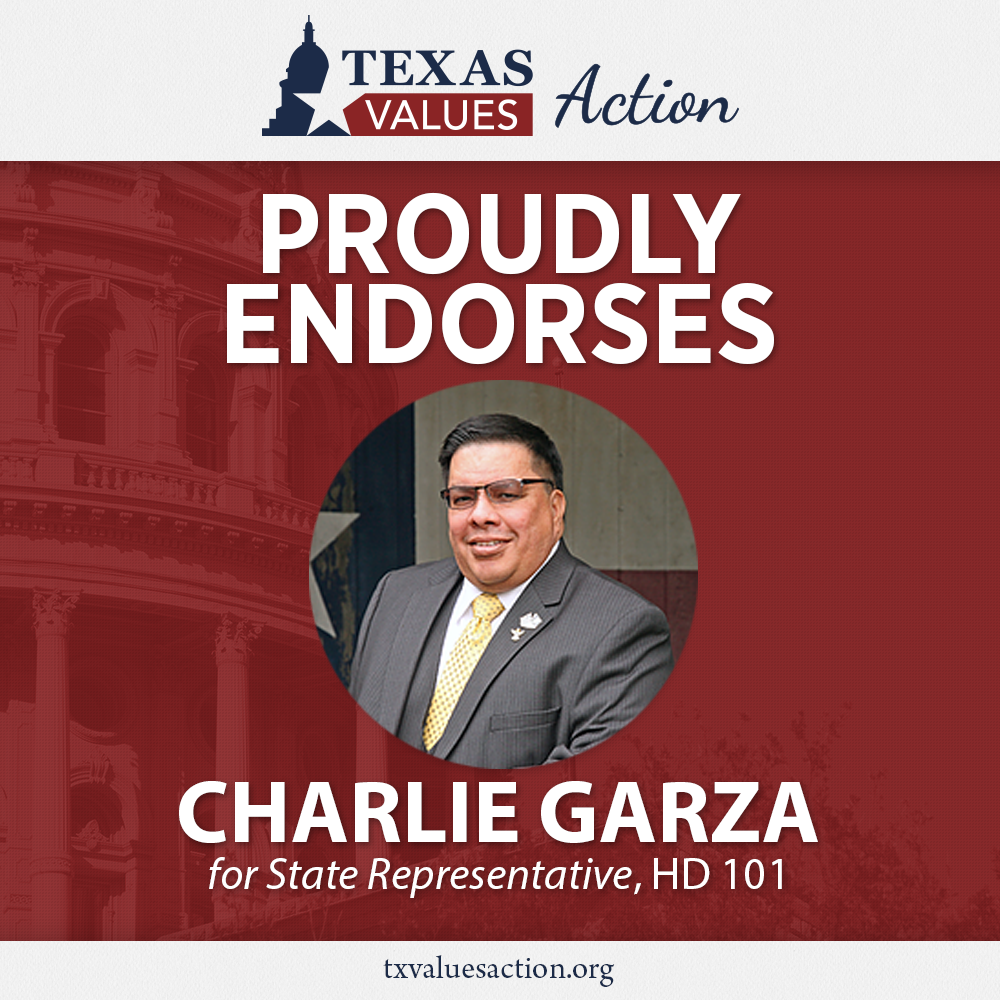 Charlie Garza endorsement graphic